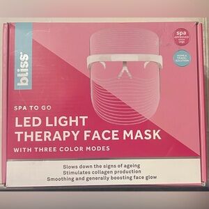 Bliss Spa LED Light Therapy Face Mask - Pink and White